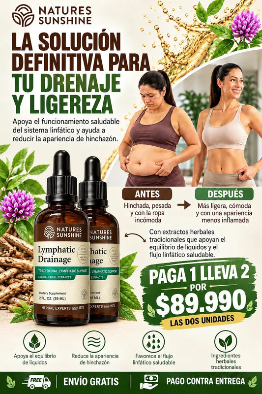 [🔥PROMO HOY] PAGA 1 y LLEVA 2: Drenaje Linfático Natural en Gotas